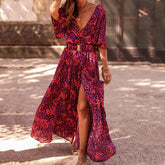 Timeless Karen Maxi Wrap Dress - Effortless Elegance for Every Occasion-2